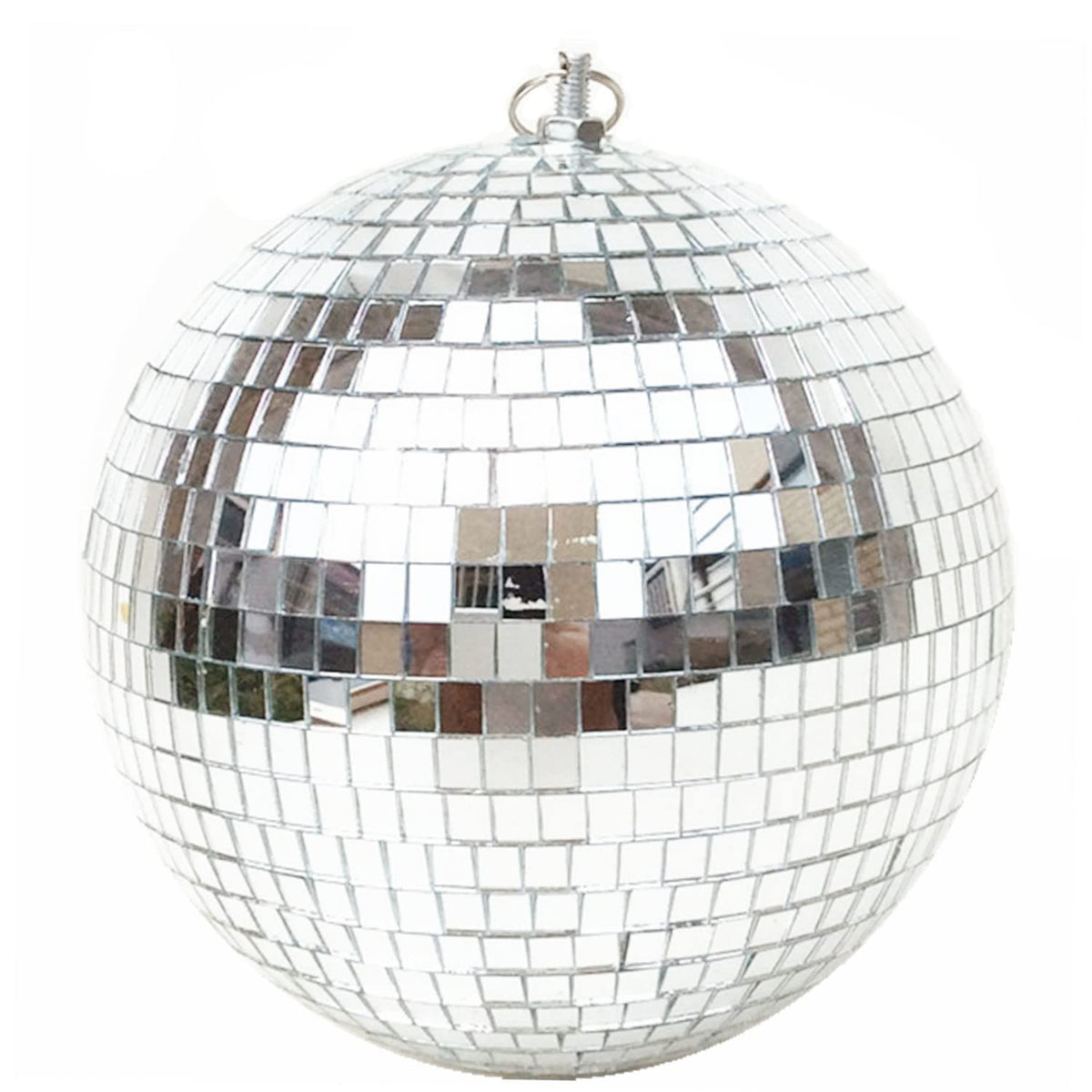 B&S FEEL mirror disco ball 8-inch hanging reflects light for lively party decor