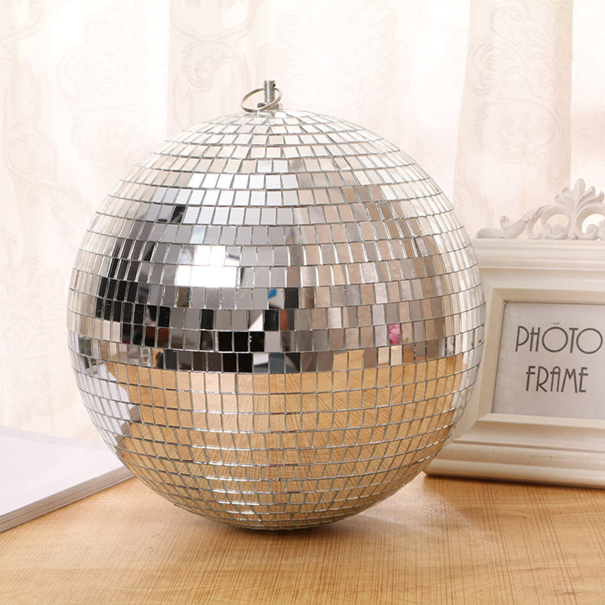 B&S FEEL 8-inch disco ball adds sparkle to party or stage decor