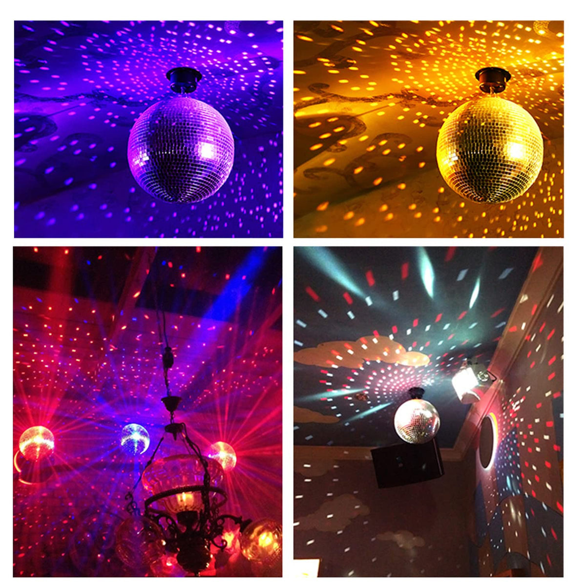 B&S FEEL show window display enhanced by reflective disco ball