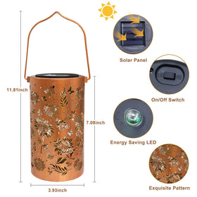 BSGlobal IP65 waterproof metal lantern withstands rain and snow.