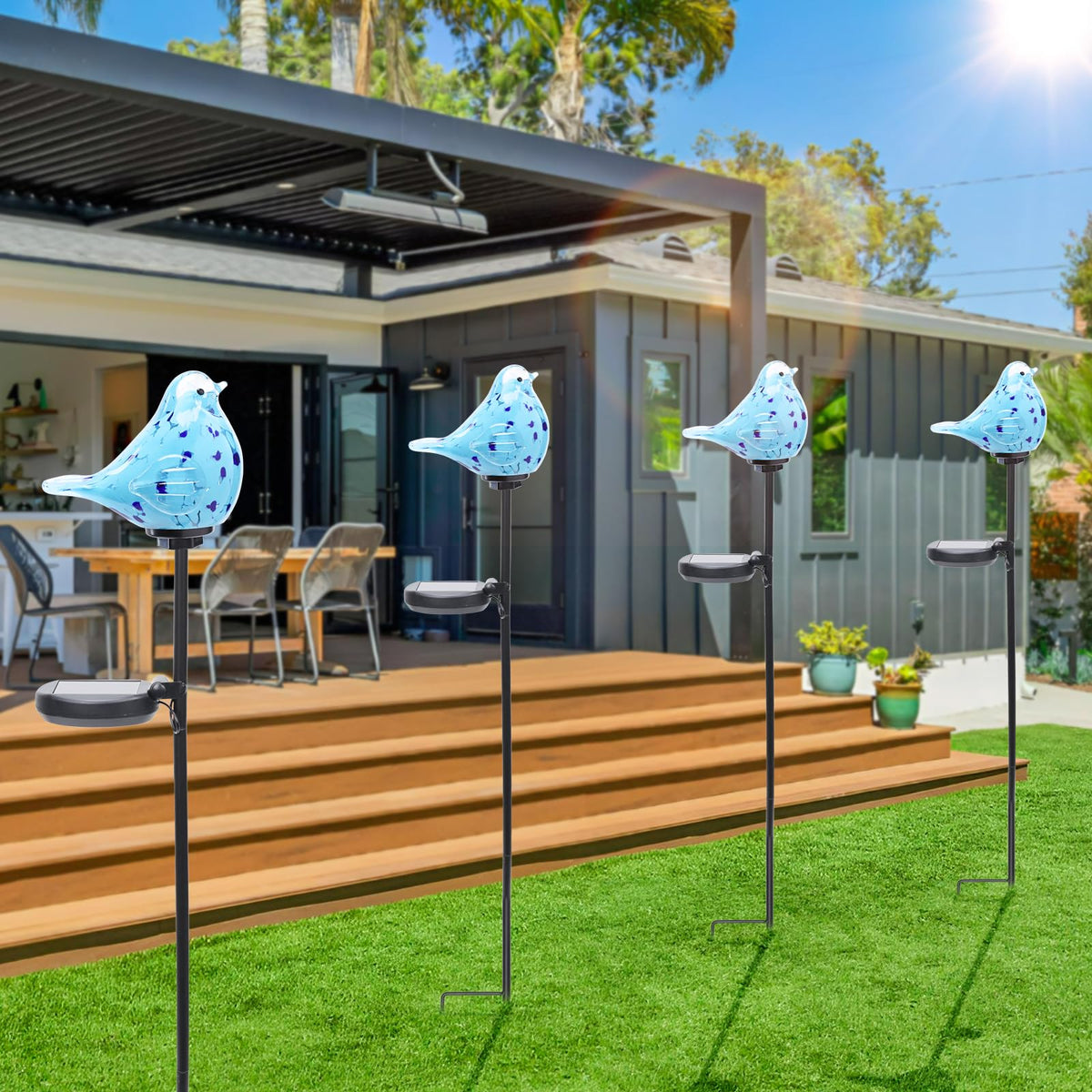 Bshine garden decor enhances walkways, courtyards, and flower beds with whimsy.