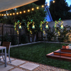 Bshine hummingbird lights dusk-to-dawn sensor auto-illuminate your path.