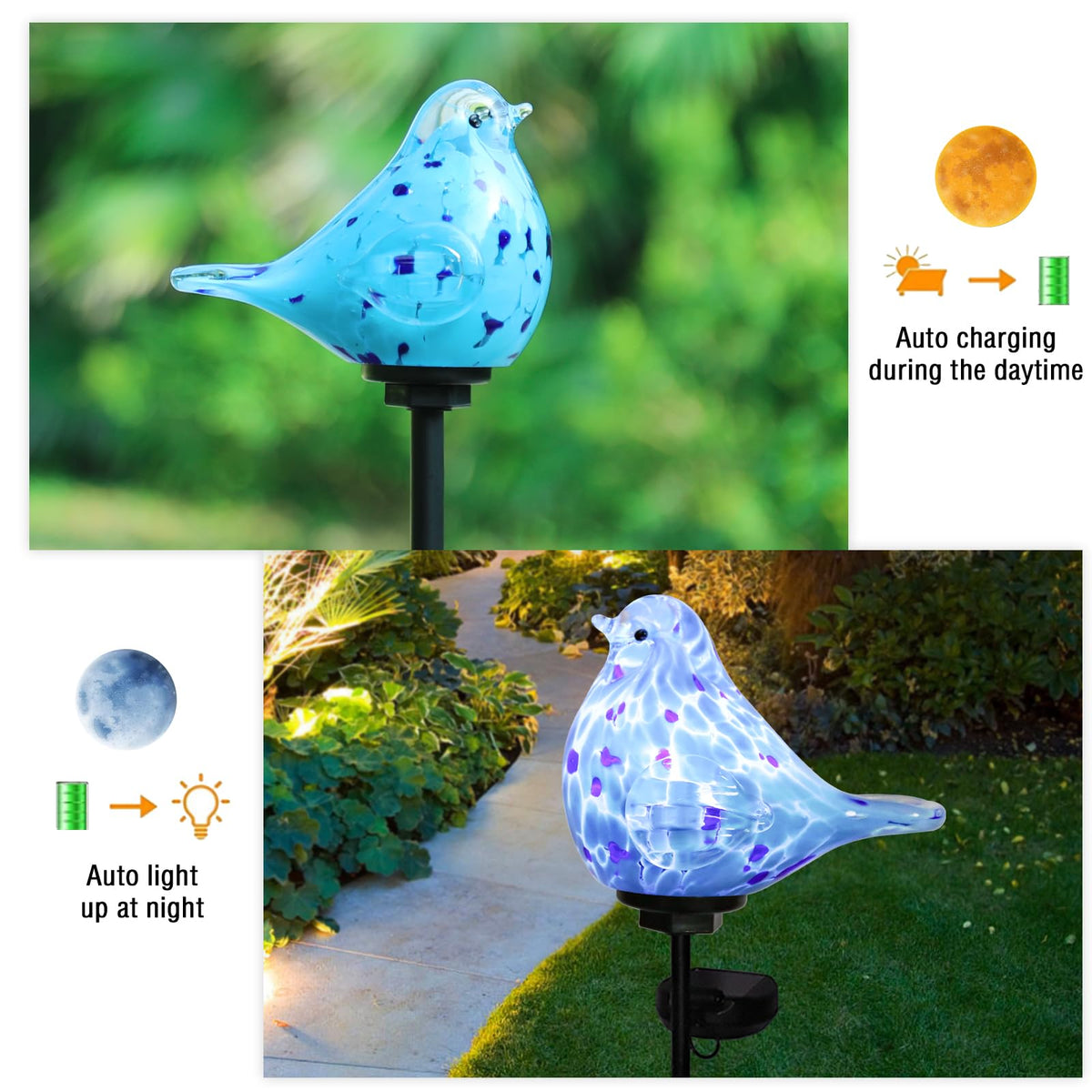 Bshine solar panel enables fast charging for long night illumination.