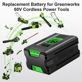 Bslite compatibility chart demonstrates broad Greenworks 60V tool compatibility.