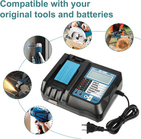 Bslite DC18RF supports multiple Makita Li-ion batteries for flexibility.