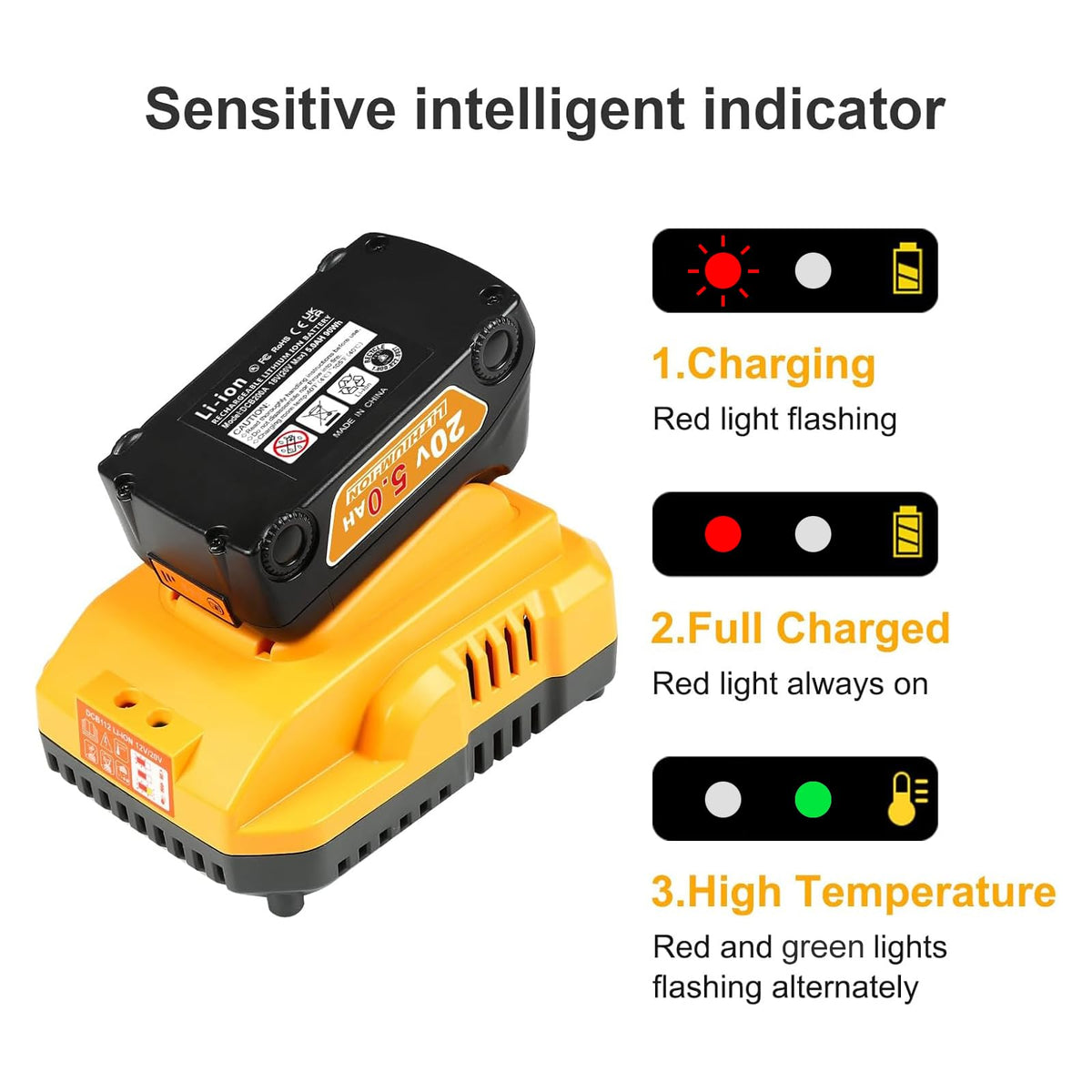 BSLITE DCB112 charger with dual cooling fans for safe, efficient charging.