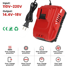 Bslite Rapid Charger Station with Milwaukee M18 battery in slot.