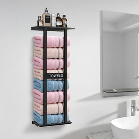 BSNBIC bathroom shelf rack includes hardware for quick installation.