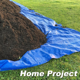 Reinforced corners and double hems on BSRHOME tarp boost durability