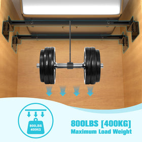 BSTSLL adjustable brackets extending 28-39.4 inches for secure under-sink fit.