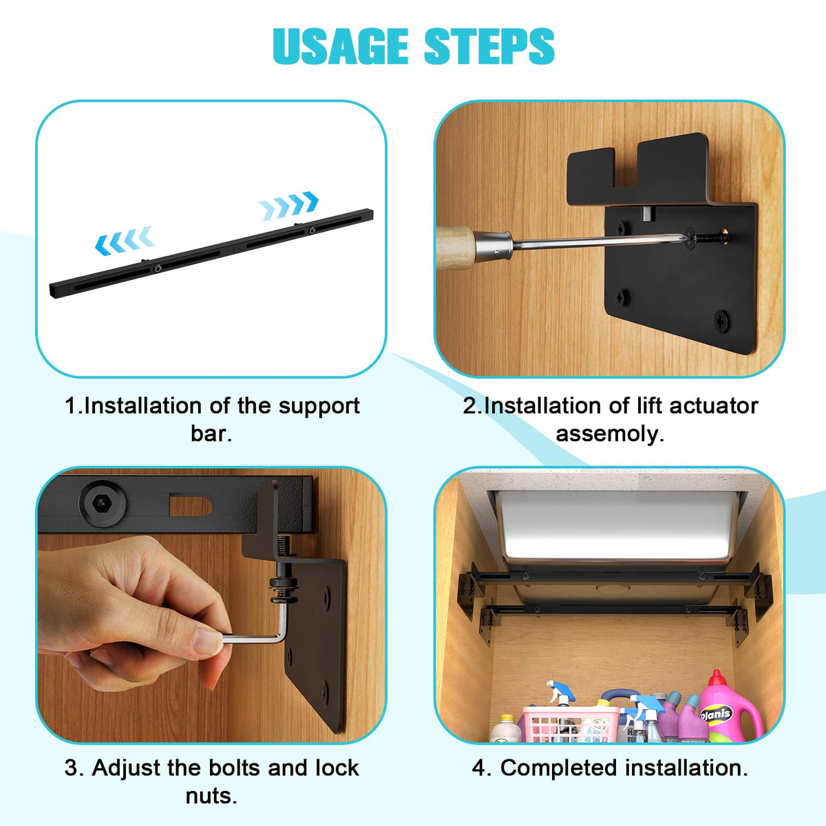 BSTSLL kit includes ergonomic gloves and wrench for easy assembly.