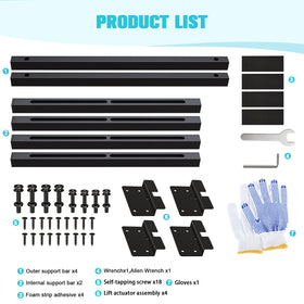BSTSLL universal sink support up to 800 lbs for heavy-duty installations.