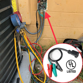 Btanadi HVAC Adaptor Cord features grounded wire and sturdy alligator clips.