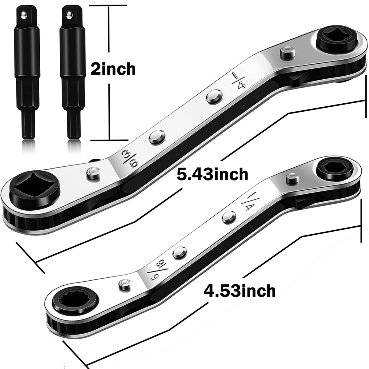 Btanadi hexhead adapter in S2 steel for 1/4-inch sockets