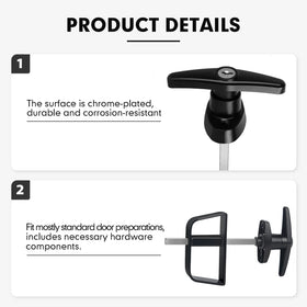 BTEOBFY anti-pry 12mm bolt deters crowbar attempts during storage.