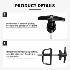 BTEOBFY quick-install lock kit fits in minutes with a 3/8 inch drill.