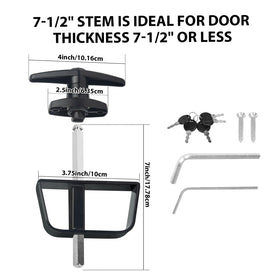 BTEOBFY seven-and-a-half-inch stem lock kit ensures compatible door thickness.