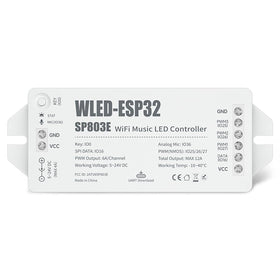 BTF-LIGHTING ESP32 WLED controller front view for easy integration.
