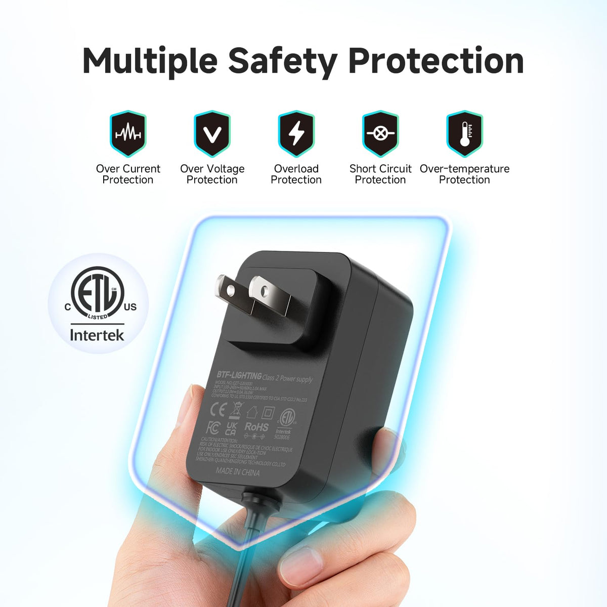 BTF-LIGHTING ETL-certified label signals trusted safety and compliance.