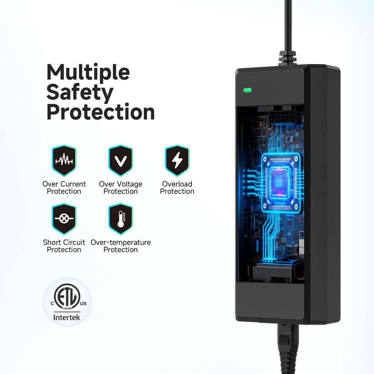ETL-certified label signals safety and reliability for the BTF-LIGHTING adapter.