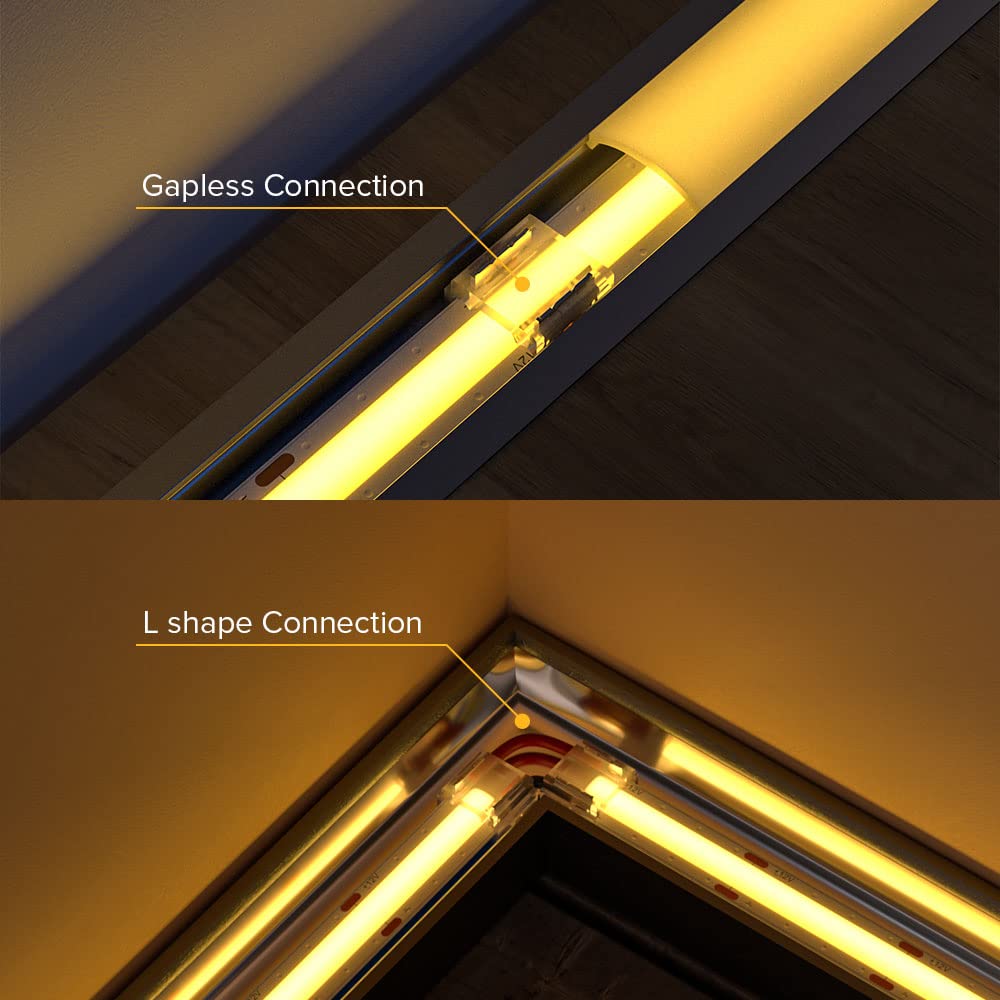 BTF-LIGHTING FCob 8mm thin, low-profile connector for unobtrusive mounting