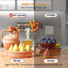 BTF-LIGHTING FCOB LED strip demonstrates dimmer compatibility for flexible mood control.
