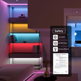 BTF-LIGHTING RGB+CCT color palette view highlighting 16 million color options.