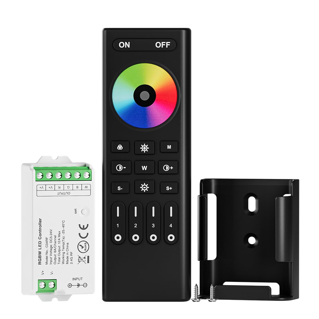 BTF-LIGHTING RC03RF remote for precise 2.4GHz RGBW control.