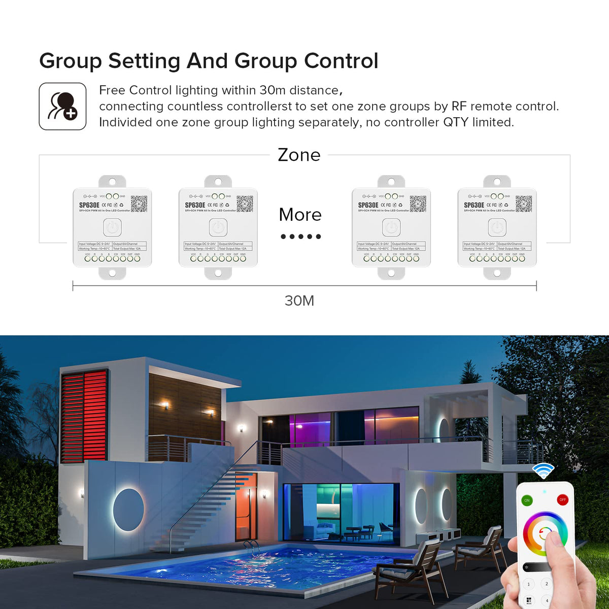 BTF-LIGHTING SP630E DIY effects for personalized lighting scenes.