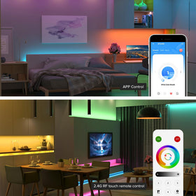 BTF-LIGHTING SP630E LED strip setup shows easy configuration.