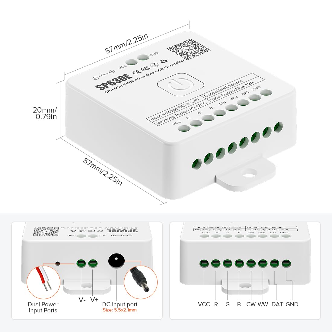 SP630E with mic/music modes for reactive ambient lighting