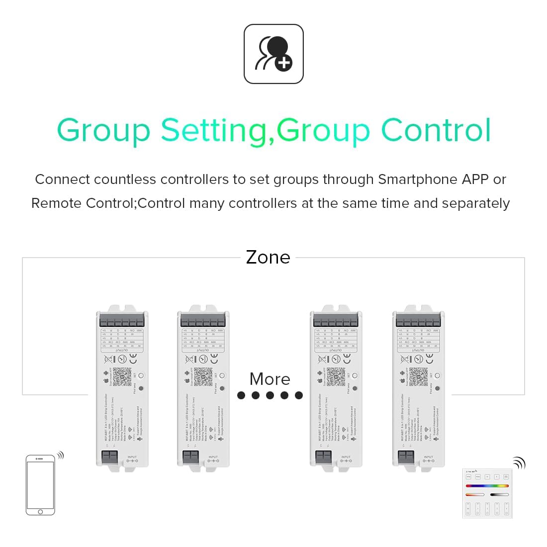 BTF-LIGHTING WB5 color spectrum mode for dynamic RGB/RGBW effects.
