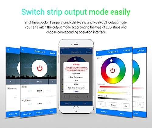 BTF-LIGHTING WB5 multi-zone control for synchronized lighting across areas.
