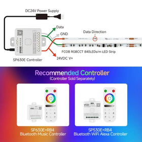 BTF-LIGHTING WS2811 dual-chip end connectors for seamless wiring