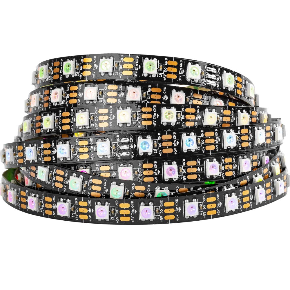 BTF-LIGHTING WS2812B strip close-up of pure gold wires for stable brightness