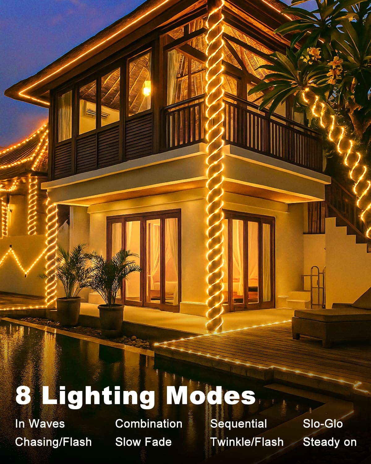 btfarm 8 lighting modes offering versatile effects for garden and events