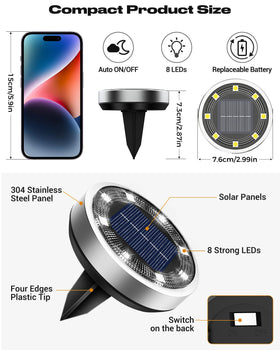 btfarm solar ground light accents deck and landscape features