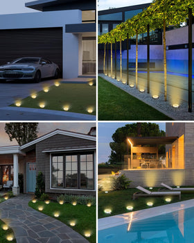 btfarm solar ground light pathway-garden-deck highlights elegant landscape lighting