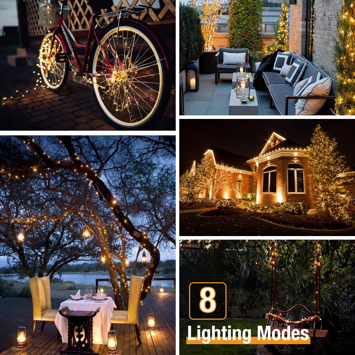 btfarm eight modes with memory function for versatile holiday lighting displays