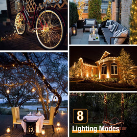 btfarm eight modes with memory function for versatile holiday lighting displays