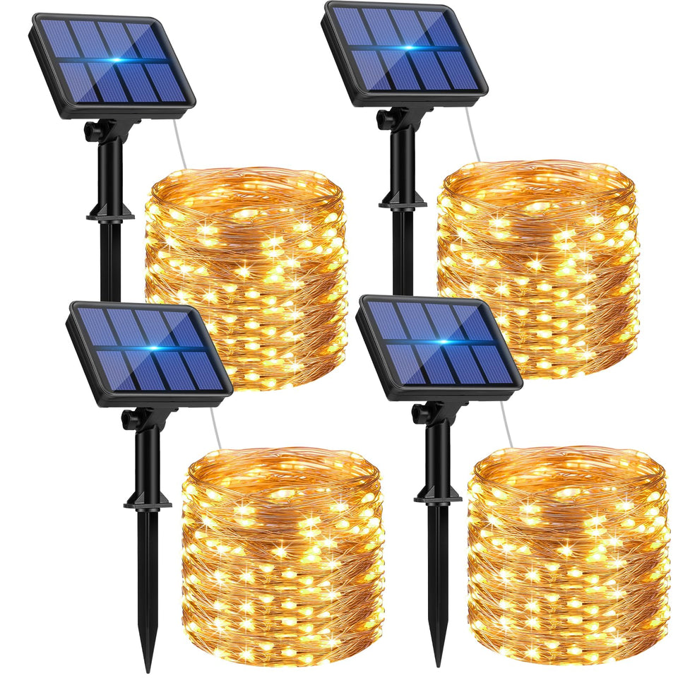 btfarm solar string lights on fence create outdoor ambiance