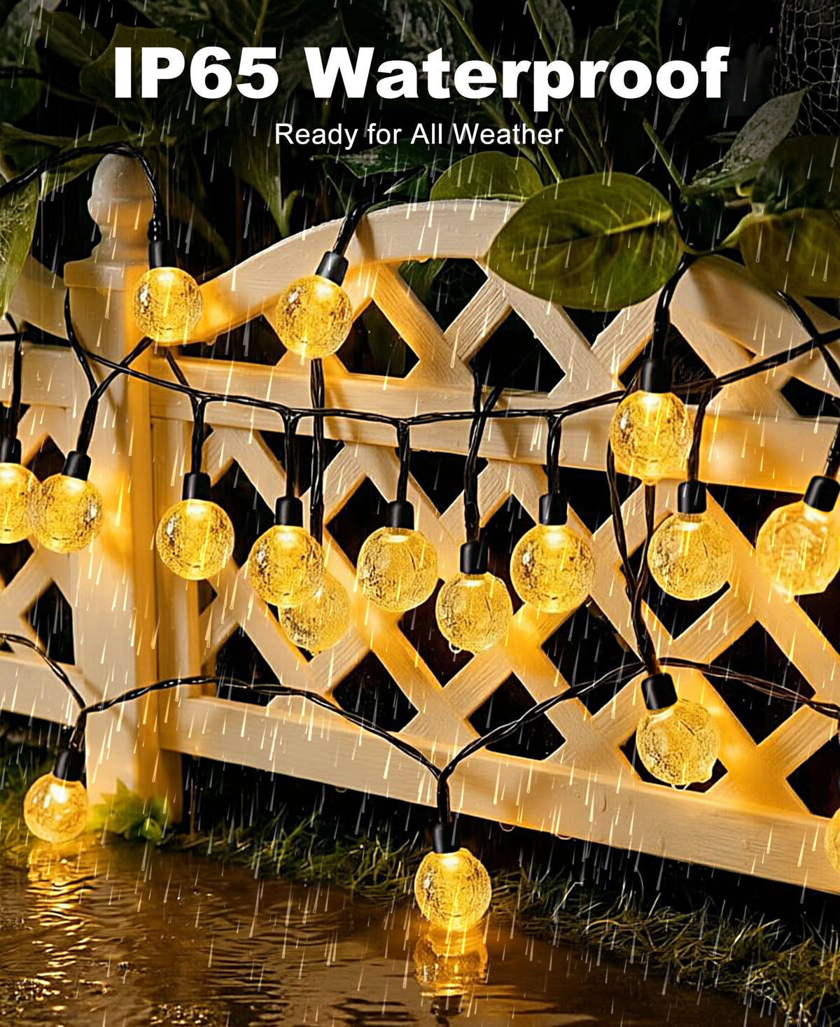 btfarm warm white outdoor lighting delivers cozy illumination for evenings on balconies.