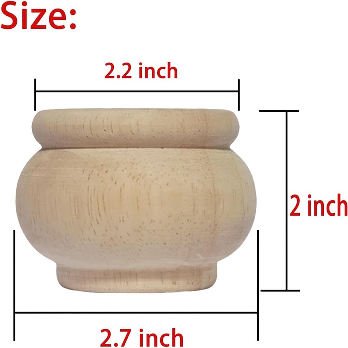 Btibpse unpainted bun feet invite customization to fit any decor