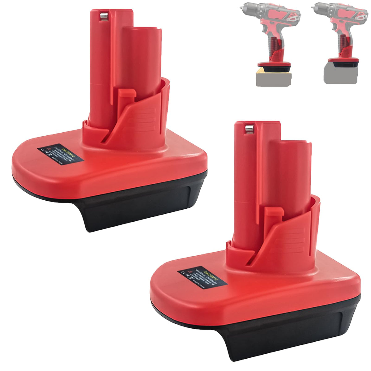 BTRUI M18 to M12 adapter pack enables versatile compatibility with Milwaukee tools.