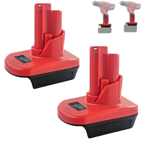 BTRUI M18 to M12 adapter pack enables versatile compatibility with Milwaukee tools.