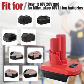 BTRUI adapter attached to Milwaukee 12V tool demonstrating tool compatibility.