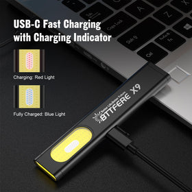 Bttfere pocket flashlight compact clip keeps light within reach during tasks.
