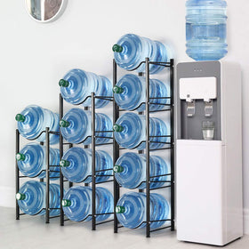 BTY 5-tier rack for 5-gallon jugs fits neatly in classrooms.