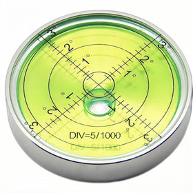BUBLEVL circular bubble level top view with clear scale for precise RV leveling