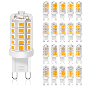 BUBO G9 LED Bulb with transparent cylinder delivers clear, even chandelier lighting.